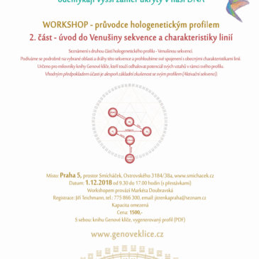 1.12.2018 workshop v Praze – úvod do Venušiny sekvence