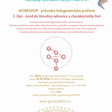 20.10.2018 workshop v Brně – úvod do Venušiny sekvence